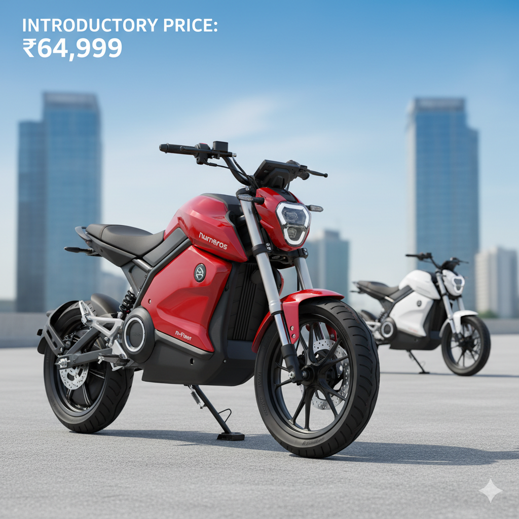 Numeros Motors Unveils n-First Electric Two-Wheeler with ₹64,999 Introductory Price
