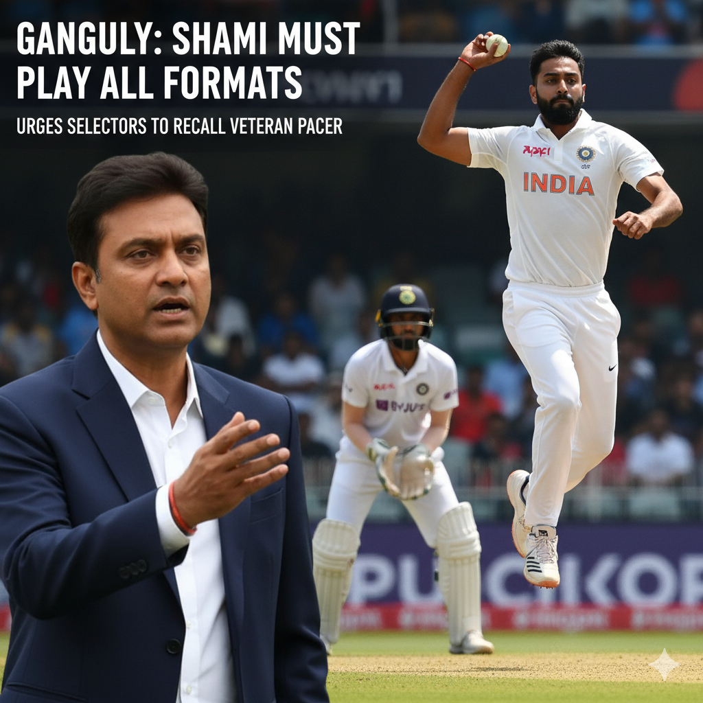 Ganguly Urges Selectors: Bring Mohammed Shami Back Across All Formats