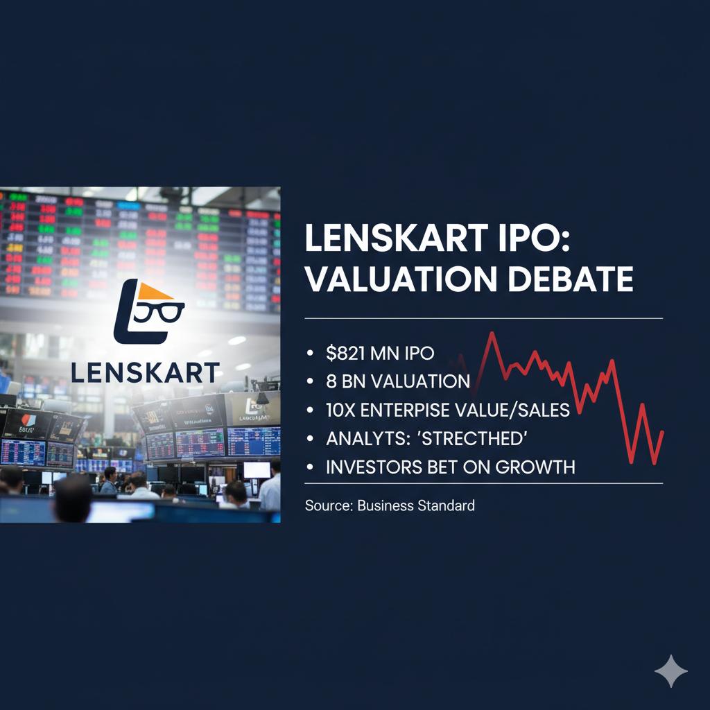 Lenskart’s $821 Million IPO Reignites Debate Over India’s Startup Valuations