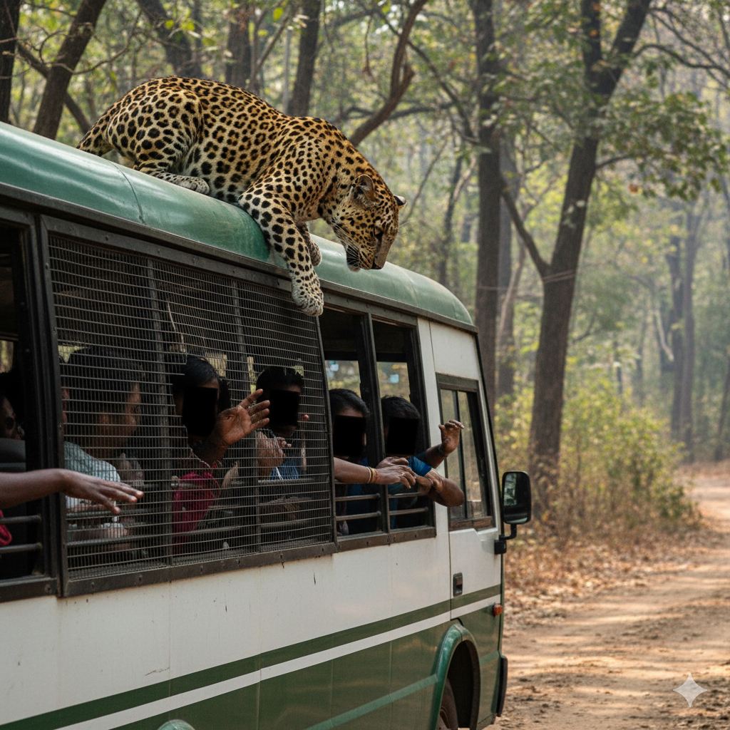 Leopard Attack at Bannerghatta National Park Injures Safari Tourist