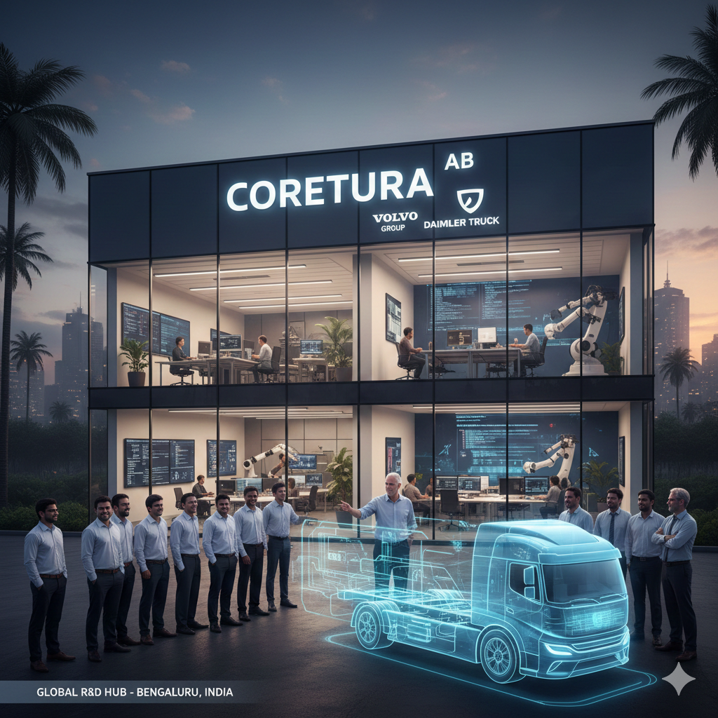Volvo-Daimler Joint Venture, Coretura, Eyes Bengaluru for Major Global R&D Hub