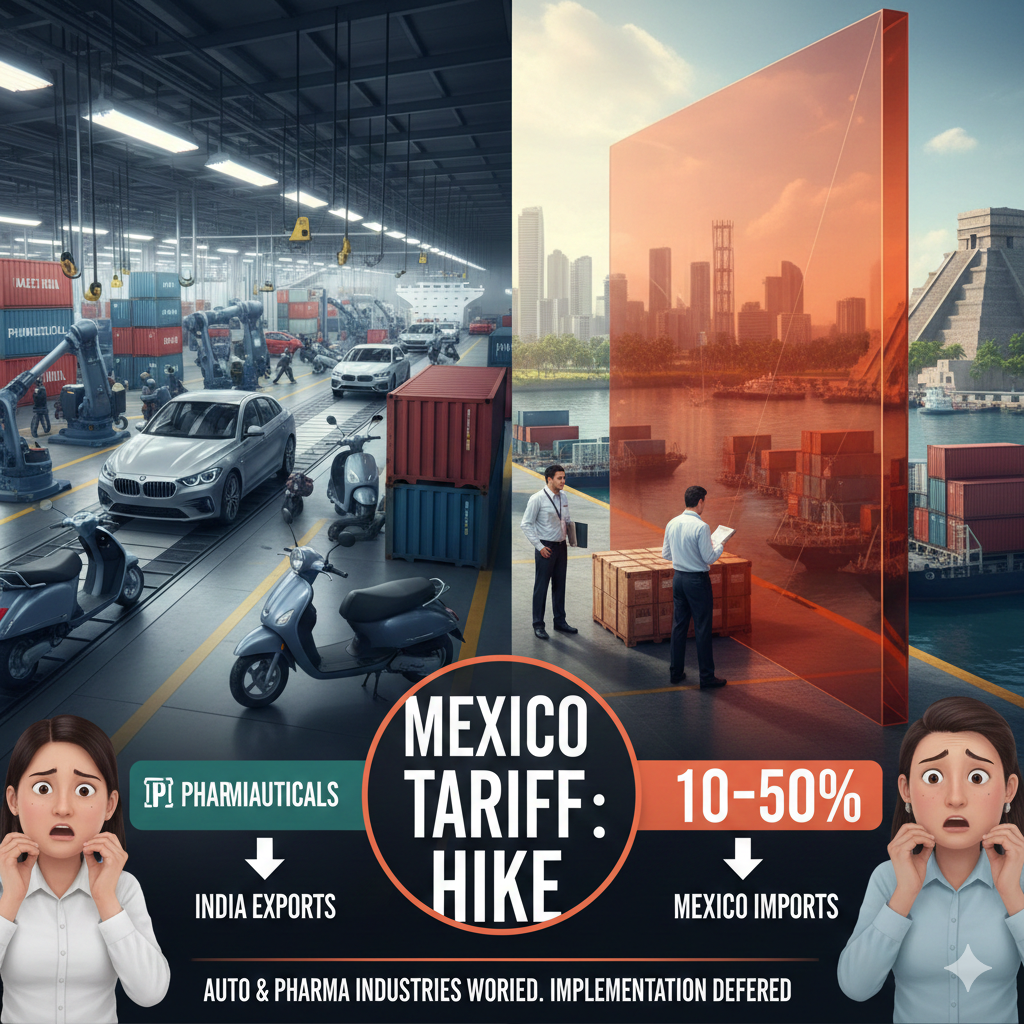 Mexico’s Proposed Import Tariff Hike Raises Alarm for Indian Auto and Pharma Exporters