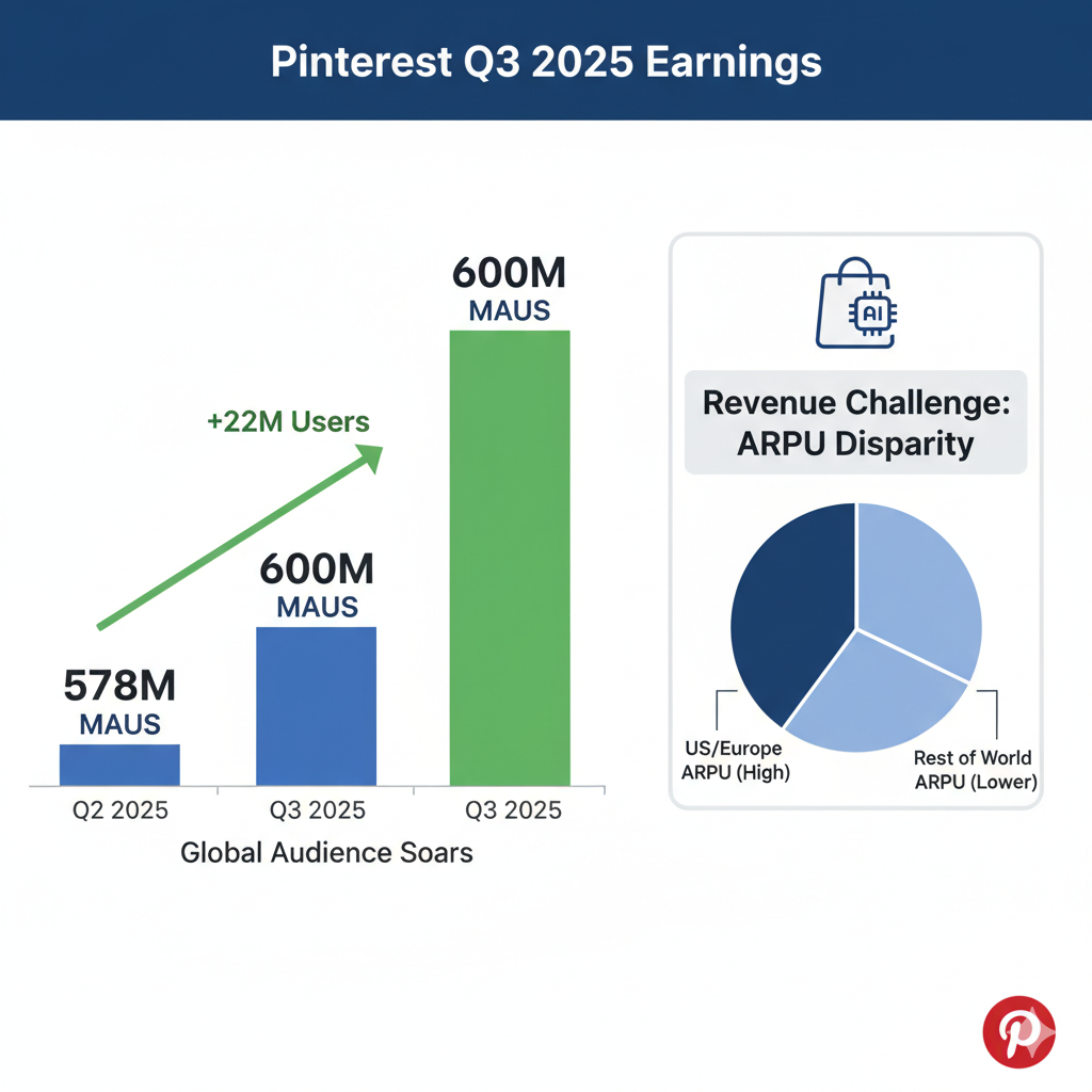 Pinterest Q3 2025 Earnings: User Base Soars to 600 Million Amidst Mixed Financial Results