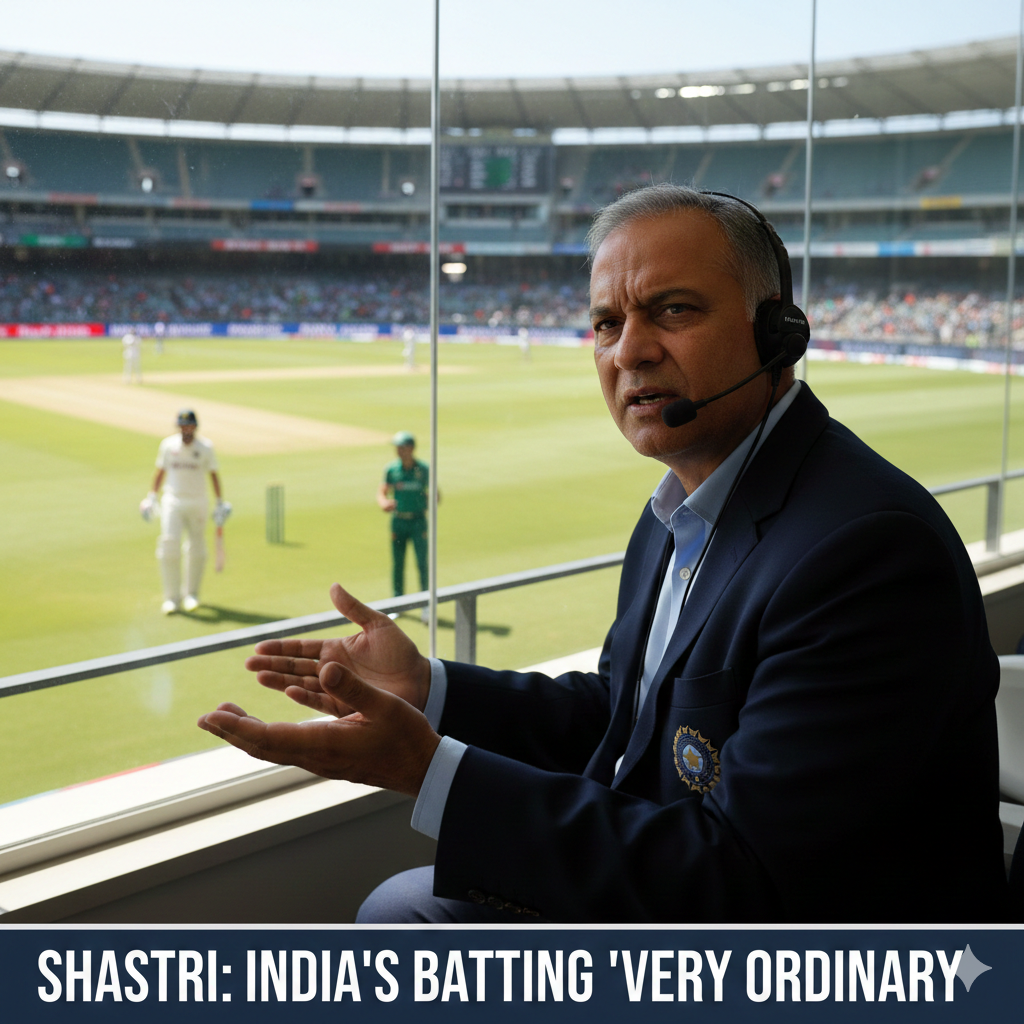 Ravi Shastri Labels India’s Batting in South Africa Test as ‘Very Ordinary’ Amidst Dismissal Analysis
