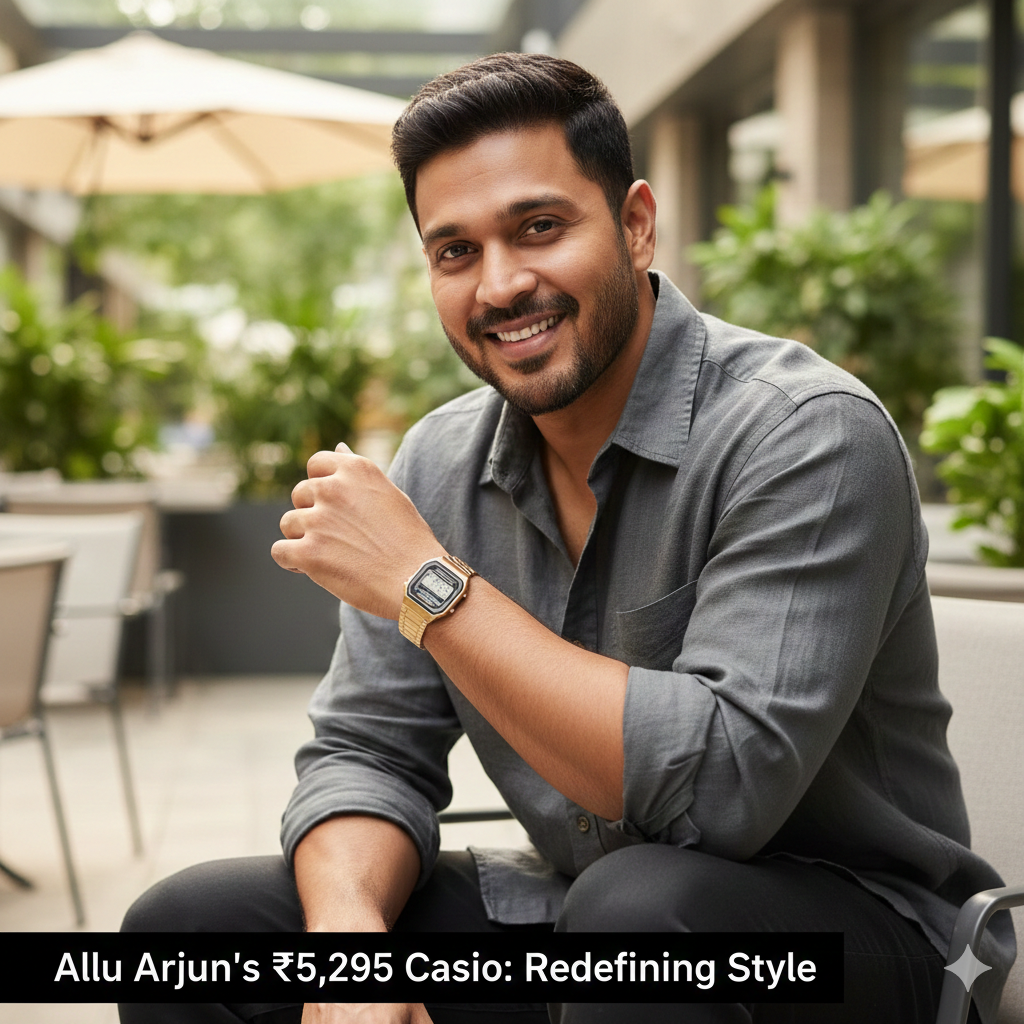 Style Icon Allu Arjun Makes a Statement with a Surprisingly Affordable Watch