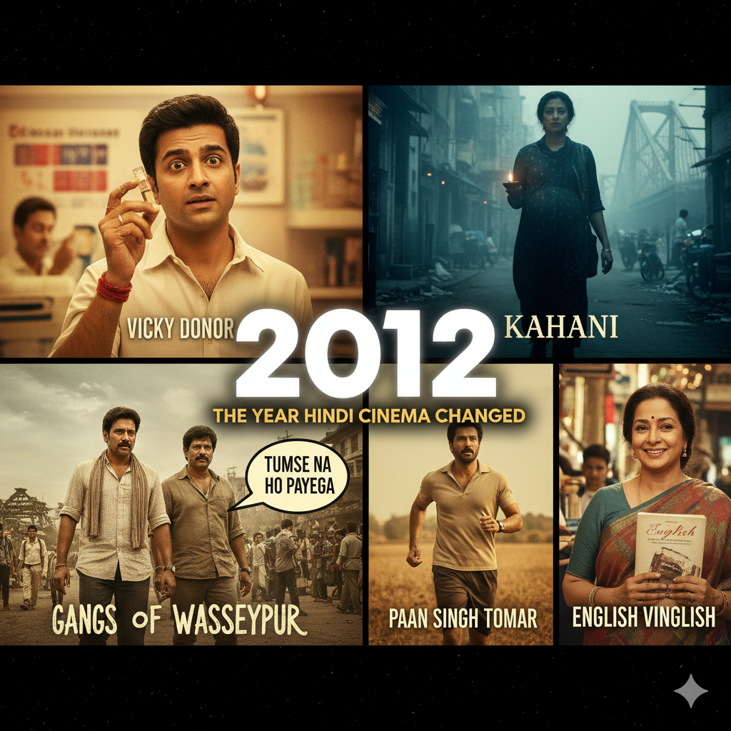 The Year the Script Flipped: How 2012’s Breakthrough Films Reshaped Hindi Cinema