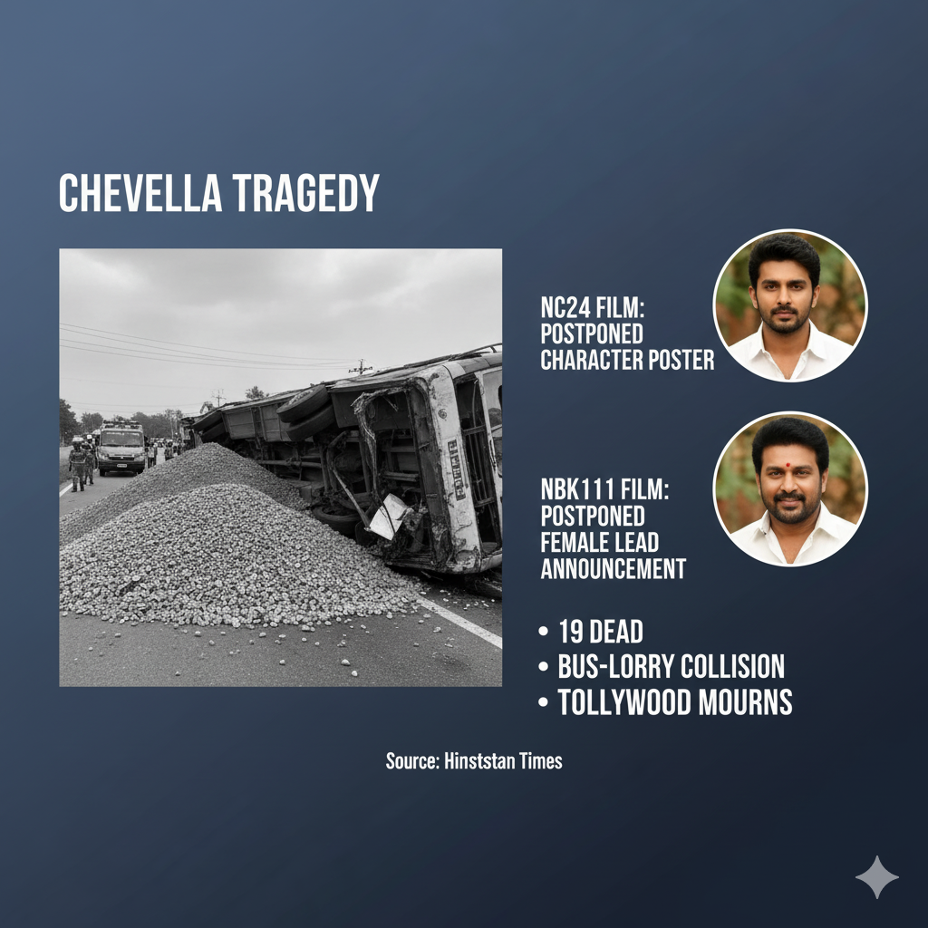 Tollywood Film Teams Postpone Updates Following Devastating Chevella Accident