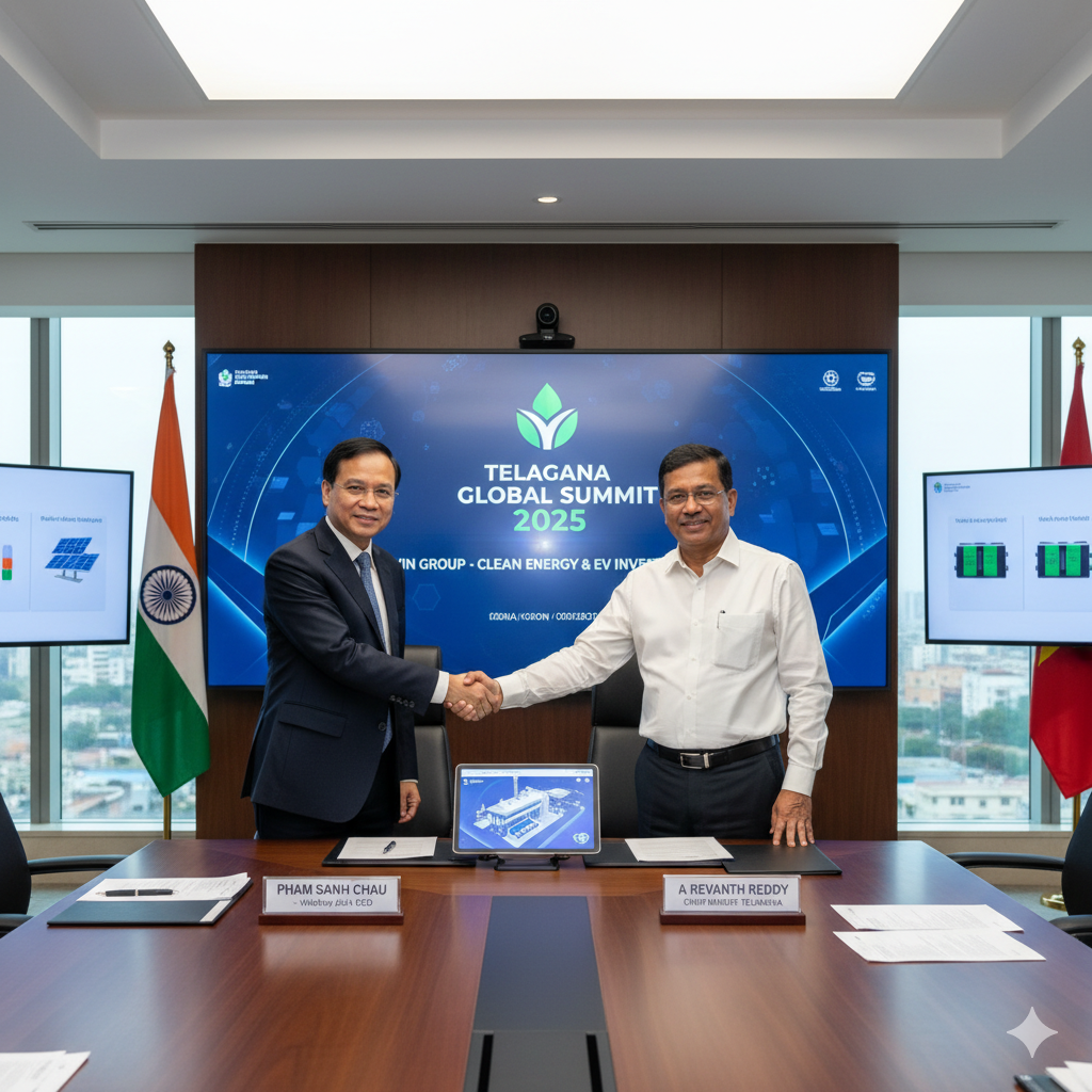 Vietnamese Conglomerate VinGroup Explores Major EV and Clean Energy Investments in Telangana