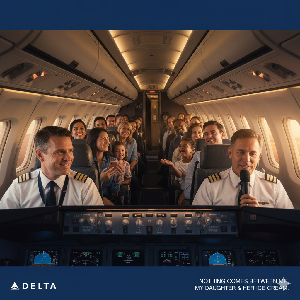 Viral Empathy: Pilot Uses Ice Cream Promise to Soothe Anxious Travelers